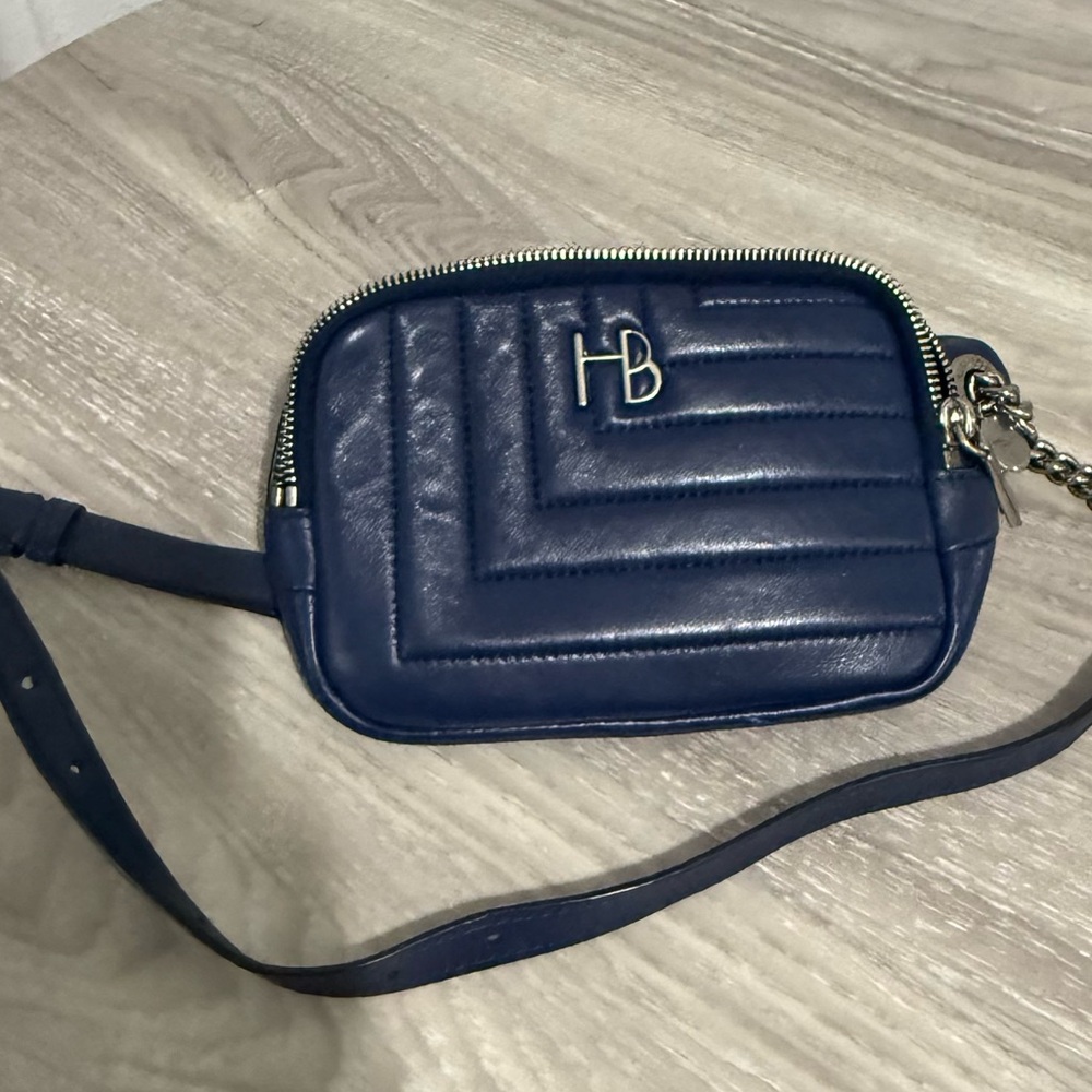 Henri Bendel Blue Crossbody Bag with Sleek Design